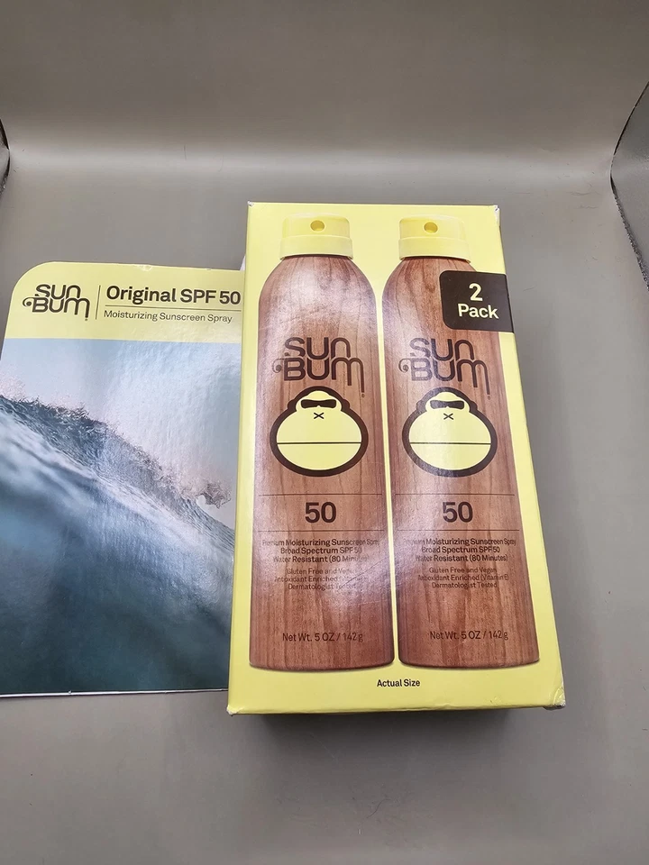 Sun Bum Original FPS 50 Spray Protector Solar Hidratante Paquete de 2, Exp. 10/27 Foto 2 de 4