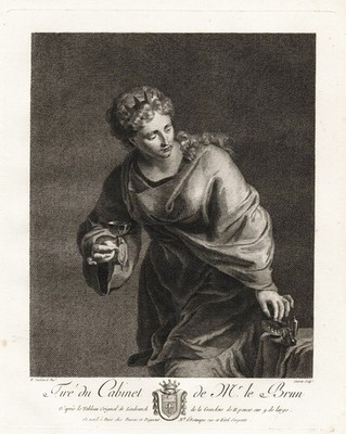 Queen reine Königin Cammee Portrait engraving Kupferstich van Limborch 1780