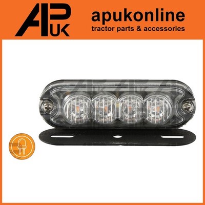 LED Slimline Warnblinkleuchte Lampe 12-24V für David Brown Raupe Reihe Ernte Traktor
