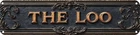 Vintage Tin The Loo Sign Retro Metal for bathroom Decoration - THE LOO