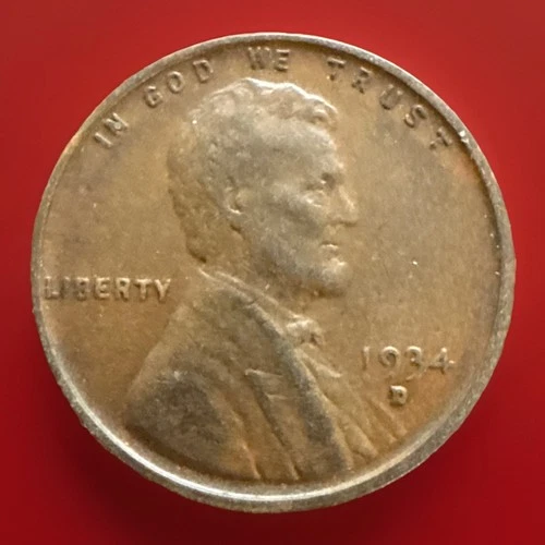 1934-D Lincoln Cent AU Condition FREE SHIPPING! 426