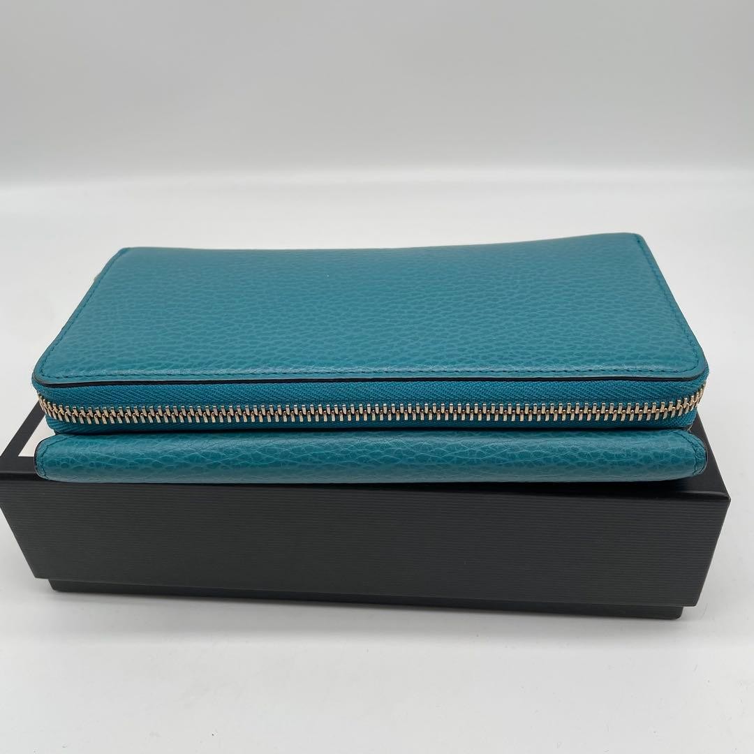 GUCCI Long Wallet Interlocking Double Hook Leathe… - image 6