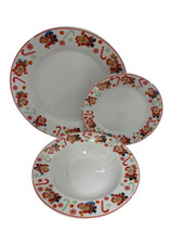 Servizio Piatti Natalizio 18 Pezzi – Decoro Natale per 6 Persone