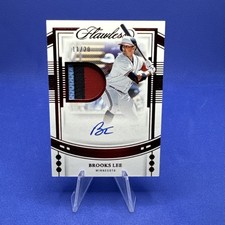 2023 Panini Flawless Brooks Lee /20 Draft Patch Auto #DPA-BL - Twins
