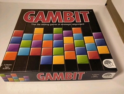 GAMBIT TILE SLIDING 2005 Board Game Of Strategic Alignment Mindware COMPLETE