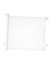 Retractable Baby Gate for Doorways and Stairs, Mesh Safety 33x55 Inch White