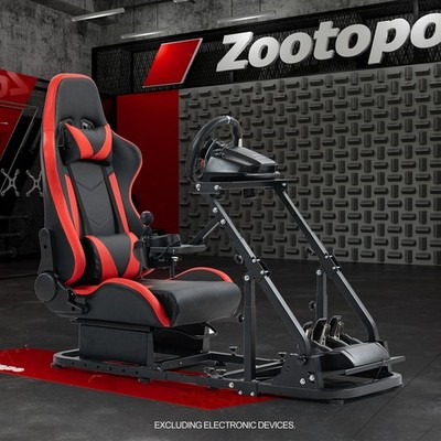 Zootopo Racing Simulator Cockpit Stable Stand Or Seat Fit Logitech G920 G923 G29