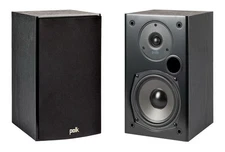Polk Audio T15 Theater Bookshelf Speaker Deep Bass DTS Black One Pair Open Box