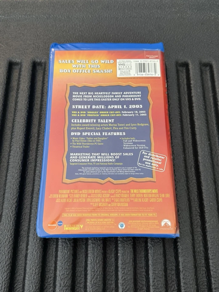 The Wild Thornberrys Movie VHS 2003 Blue Clamshell Rare Distributor Promotional - Image 4 of 4