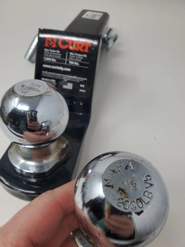 CURT Trailer Hitch Tow Kit 2in 2in Ball Mount, Pin & Clip 4000/2000 - Image 3 of 4