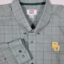 Baylor Bears Cutter & Buck Men's Long Sleeve Button Down Embroidered Size XXXL