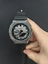 G-Shock Casio Metal Covered Black Resin Band Watch GM-2100-1A | GM-2100 Series