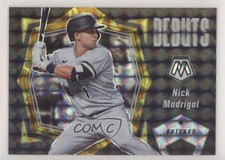 2021 Panini Mosaic Debuts Reactive Yellow Prizm 26/99 Nick Madrigal #PD16 1j0f