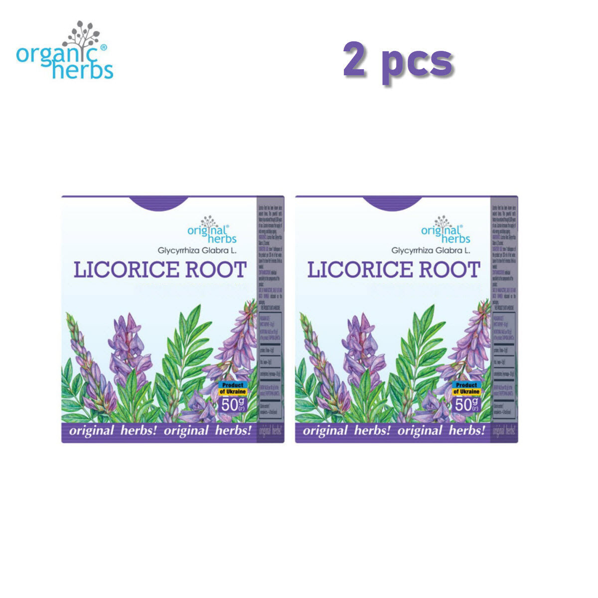Raíz de regaliz triturada (Glycyrrhiza Glabra L.) 50 + 50 g. Hierbas orgánicas™ 100 % ecológicas