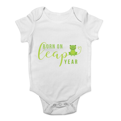 Born on Leap Year Baby Grow Vest Bodysuit Boys Girls