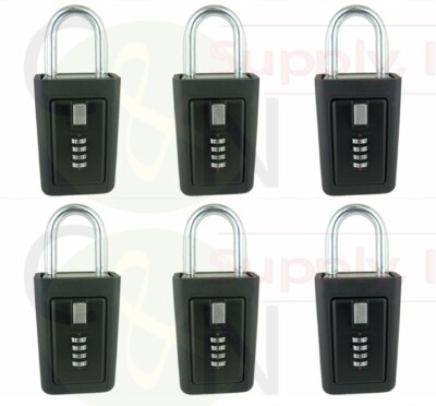 6 lockboxes realtor key storage lock box real estate 4 digit lockbox