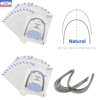 #ad 100PCS Dental Orthodontic Arch Wire Niti Natural Form Round Rectangular 16x22 14 $29.99