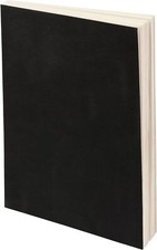 LayFlat Sketchbook 8.27 x 11 Inches, Black Cover, 64 Sheets, Thick 100gsm Paper