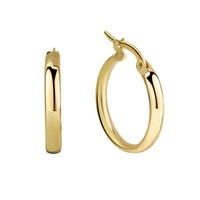 Fascination Ohrschmuck Creole 333 Gelbgold Hochglanzpoliert 17,5Mm Durchmesser