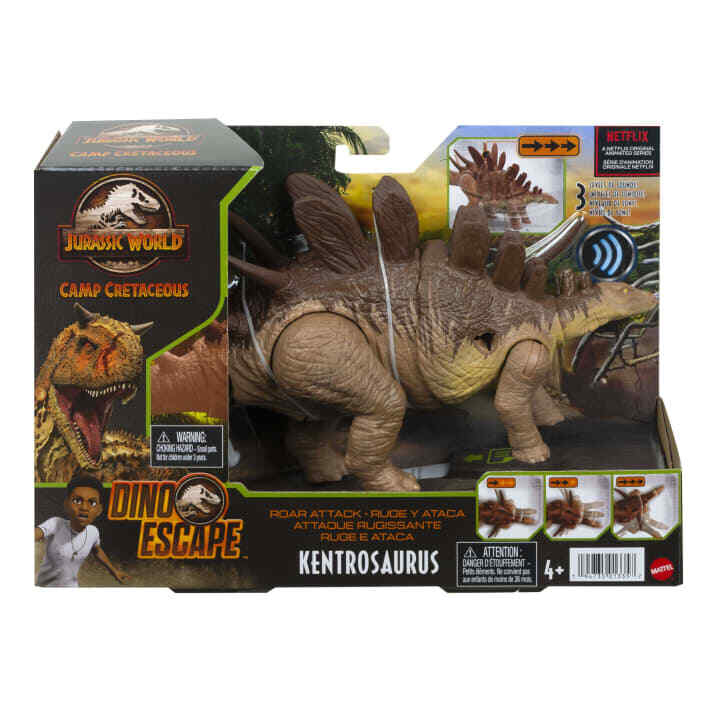 Jurassic World Roar Attack Kentrosaurus Pierce Camp Cretaceous