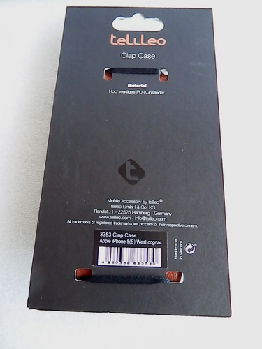 Handy Hülle telileo Für Apple iPhone 5(S) Neu in Org.-Verpackung-Farbe Cognac - Bild 3 von 4