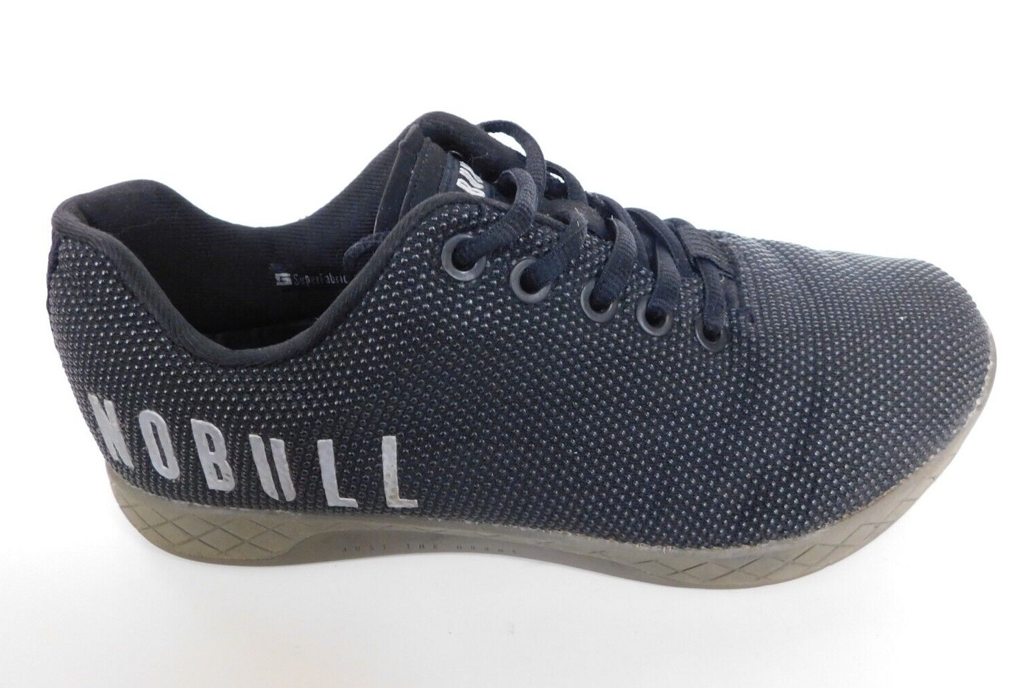 NOBULL Gray Sole on Black Superfabric Trainer Womens … Gem