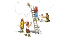 Woodland Scenics A1882 HO Scale Figures - Firemen to the Rescue