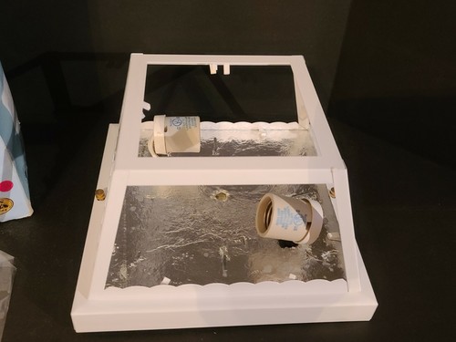 NEW IN BOX Hampton Bay 280-706 Glossy White 2-Light Outdoor Flush Mount - Picture 2 of 12