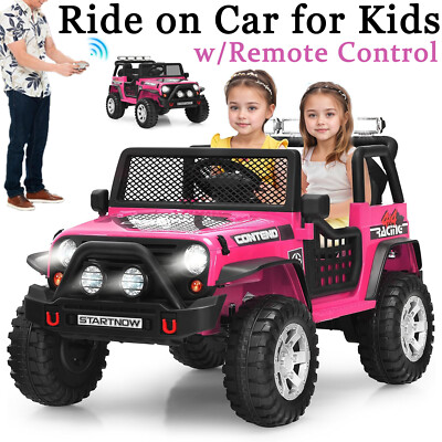 2-Seater Kids Electric Car 12V Truck Power Wheels w/ Remote Control 3 Speeds