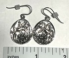 NWOT Or Paz Sterling Silver 925 Hummingbird Flowers Dangle Earrings Israel PZ Au — photo 4