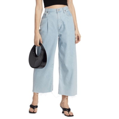 NEW AGOLDE Dagna High-Rise Pleated Baggy Jeans | eBay