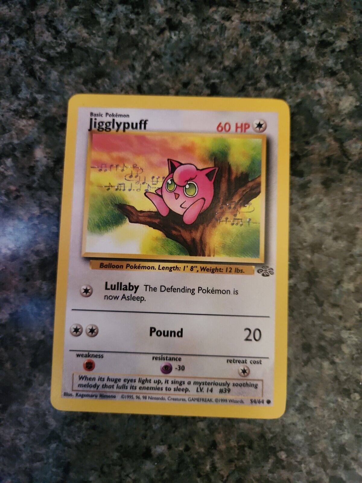 Pokémon Jigglypuff 54/64 Jungle Set 2000 (Tiny Crease - Portuguese)