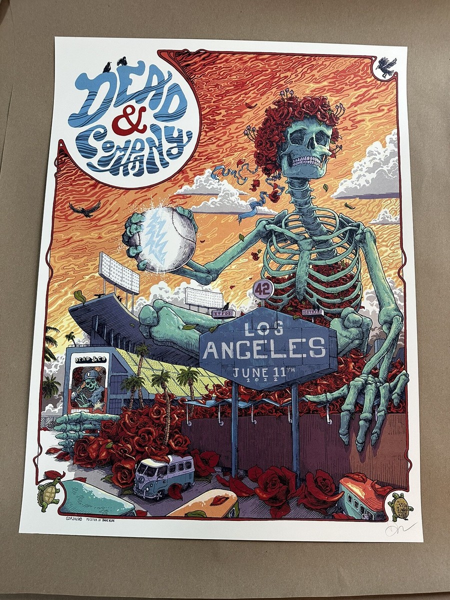 Dead and Company Poster Dodgers Stadium 6/11/2022 AP Dave
