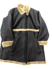 NEW Gap Baby Faux Fur Lined  Detailed Denim Coat 2XL/2YR