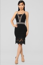 NWT $59.99 Fashion Nova Size Small Save A Dance For Me Lace Dress