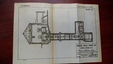 1919 Sketch Diagram Niagara Falls Power Co Power House Generator Cable Conduits