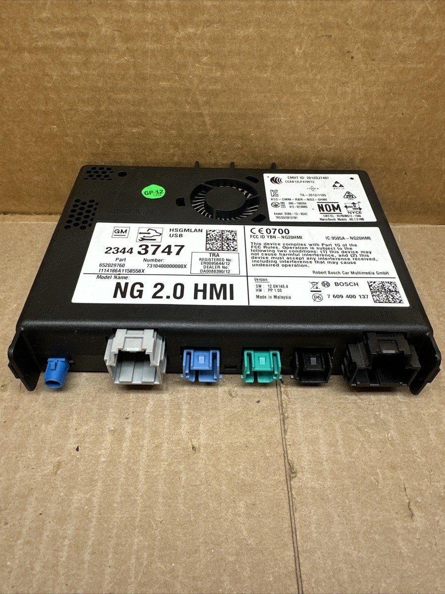 2015-2016 GM HMI Human Machine Interface Control Module 23443747  
