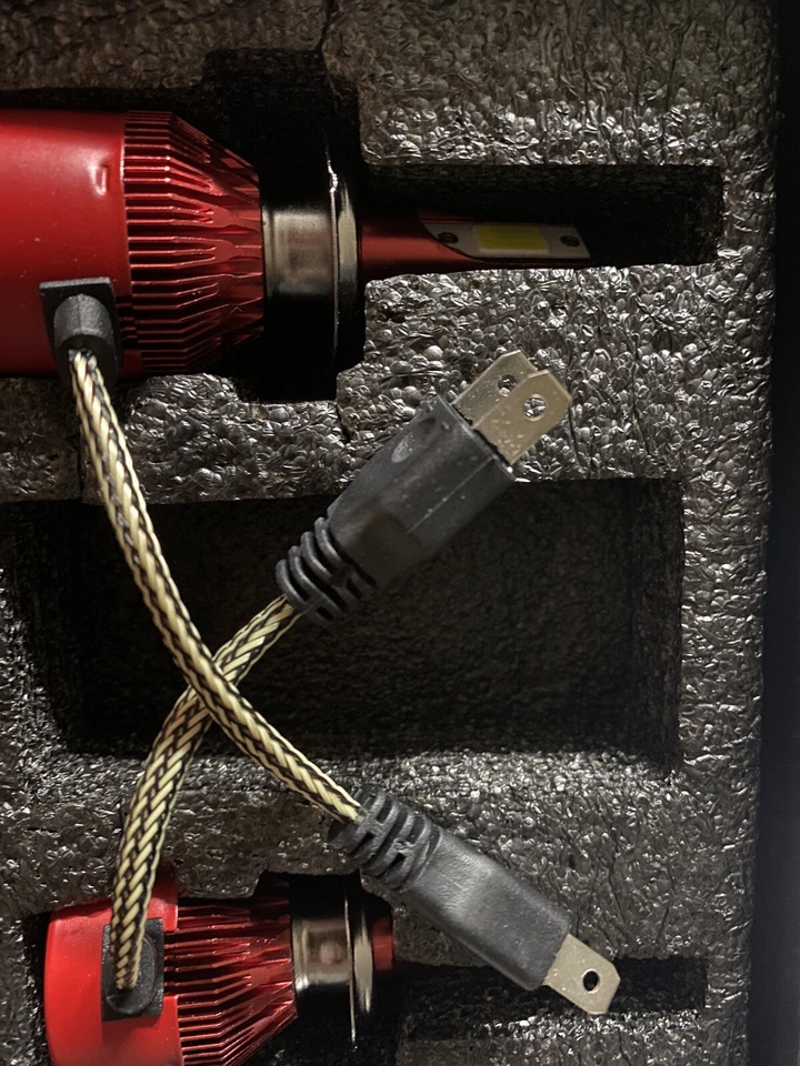 BRIGHT YELLOW H7 LED HEADLIGHT Bulbs Conversion Lights Kit xentec 3000K 3k H7LL - Image 3 of 4