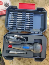 VESSEL 220USB-25U BALL GRIP Rechargable Screwdriver with 25PC. Bit Set