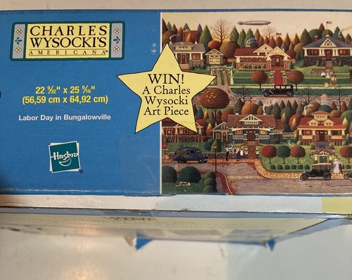 LABOR DAY IN BUNGALOWVILLE 1000 piece puzzle CHARLES WYSOCKI complete - Picture 4 of 4