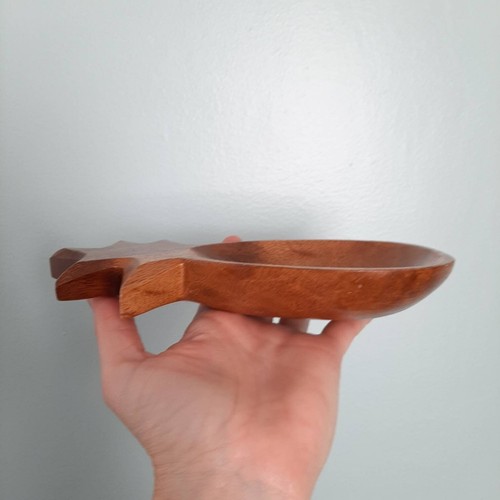 Vtg Monkey Pod Acacia Wood PINEAPPLE Dish Wall Decor Tiki Catch-all Bowl SET - Picture 6 of 7