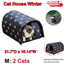 Cat House for Two Outdoor Cats in Winter Outdoor Cat Houses For Feral Cats Tent