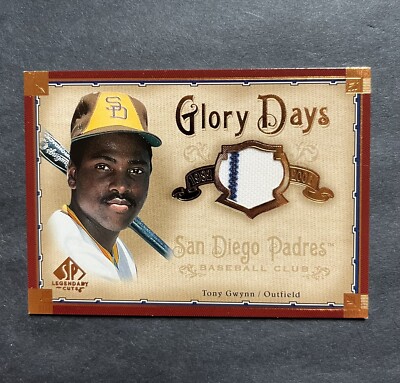 2005 SP Legendary Cuts Glory Days Jerseys Tony Gwynn #GD-TG HOF (2-Color Patch)