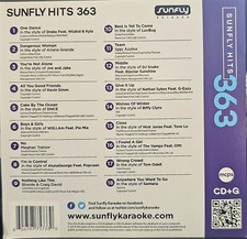 SF363   SUNFLY KARAOKE CDG VERY RARE, NOT SOLD IN THE USA LOT UK