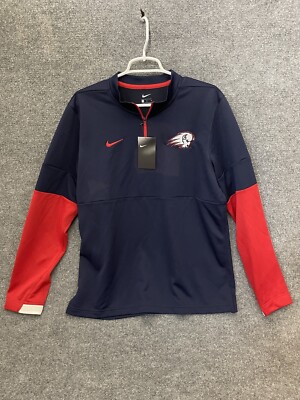 Dixie State University Nike Dri Fit Pullover 1/4 Zip Red Blue Size M