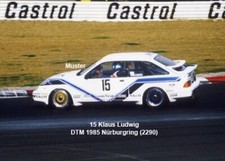 Zdjęcie 13x18 cm DTM 1985 Klaus Ludwig - Ford Sierra XR4i (01)