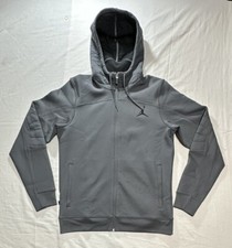 Jordan Dri-fit Performance Zip Up Size Medium Grey Preowned