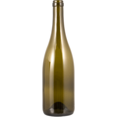 12 count Farro Glass | Premium Wine Bottles | Burgundy | Antique Green | 750 mL