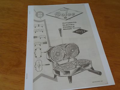 dolce pizzelle maker