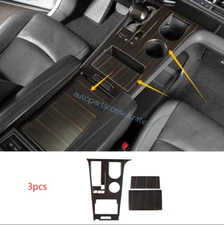 For Toyota Sienna 2021-2025 ABS Brown Wood Grain Center Console Gear Shift Panel